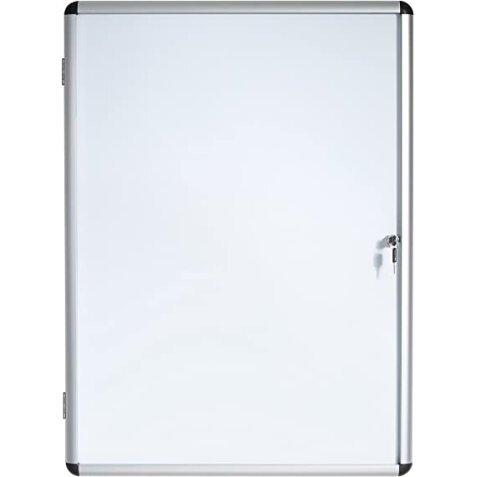 Vitrine d'intérieur en aluminium, surface magnétique - Format : 98,1 x 72 cm