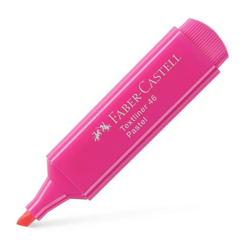 Surligneur Textliner 1546, pointe feutre biseautée, coloris pastel Rose