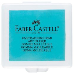 Gomme MIE DE PAIN pour le gommage du fusain et craie, assortis : Turquoise,vert pomme, mûre