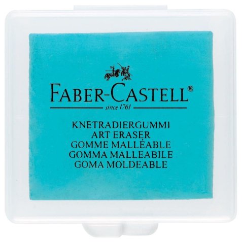 Gomme MIE DE PAIN pour le gommage du fusain et craie, assortis : Turquoise,vert pomme, mûre