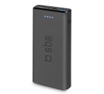 SBS Batterie externe PowerBank slim Fast charge 10.000, noire