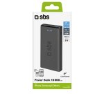 SBS Batterie externe PowerBank slim Fast charge 10.000, noire