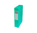 Boîte classement exacompta exabox carte lustrée 7/10e a4+ 25x33cm dos 6cm coloris vert