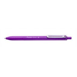 Stylo bille iZee rétractable. Pointe 1 mm. Encre rechargeable Violet