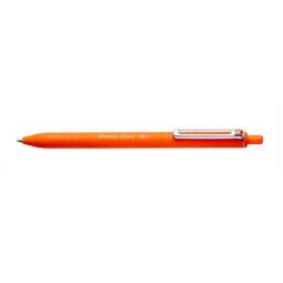 Stylo bille iZee rétractable. Pointe 1 mm. Encre rechargeable Orange