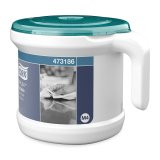 Distributeur tork reflex essuie-mains m4 performance   portable devidage central     coloris blanc et turquoise