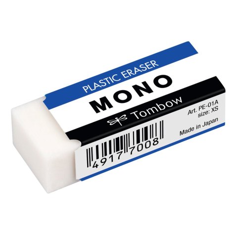 Gomme MONO XS 11g souple pour un résultat parfait, en PVC, sans phtalates et sans latex