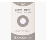 Fiches bristol, 125 x 200 mm, quadrillé, blanc