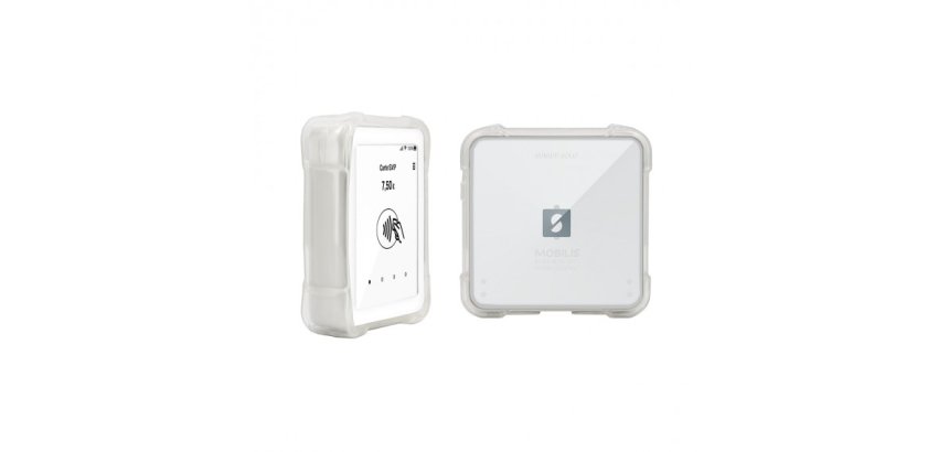Mobilis 058018 accesorio para terminal de punto de venta Funda protectora POS Transparente