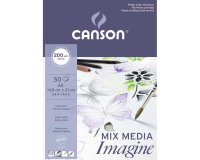 Bloc à dessin Imagine, format A4, 200 g/m2