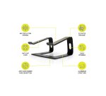 Port Designs 901103 upports de Laptop Aluminium, Noir 39,6 cm (15.6")