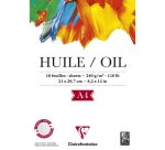 Papier Huile bloc collé 1 côté 10F A4 240g