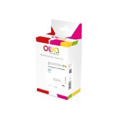 Pack de 2 cartouches d'encre remanufacturées OWA - haute capacité - Noir 3 Couleurs - pour HP 62XL B, 62XL 3C