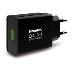 Hamlet XPWCU118QC mobile device charger Universal Black AC Fast charging Indoor