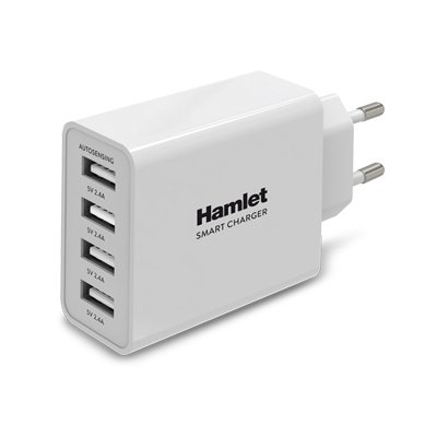 Hamlet XPWCU425 mobile device charger Universal White AC Indoor