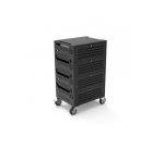 Port Designs 901975 chariot et rangement roulant Module de charge et de gestion Noir