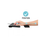 Port Designs 900718 repose-poignet Gel, Polyester, Caoutchouc, Silicone Noir