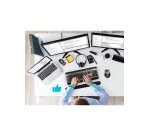 Port Designs 900718 repose-poignet Gel, Polyester, Caoutchouc, Silicone Noir