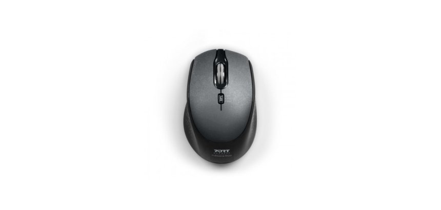 Port Designs 900713 souris Bureau Ambidextre RF Wireless + USB Type-C 1600 DPI