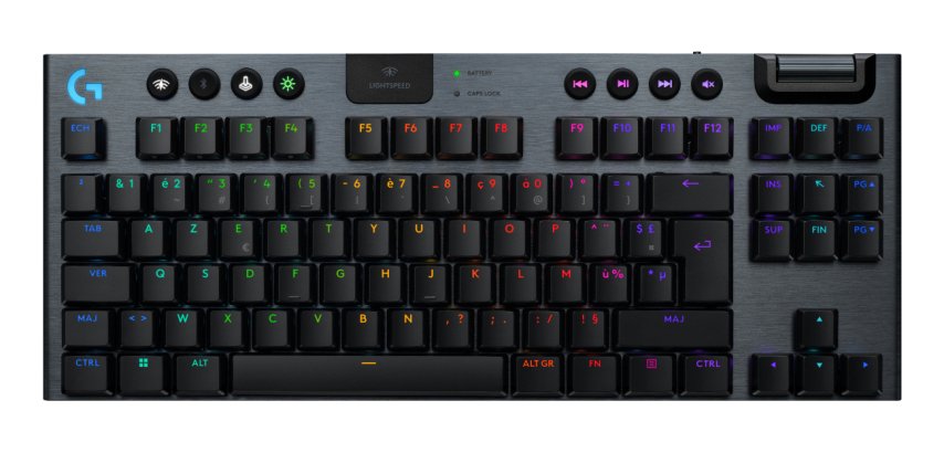 Logitech G G915 X LIGHTSPEED clavier Gaming USB + RF Wireless + Bluetooth AZERTY Français Noir