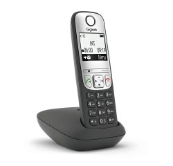 Teléfono Gigaset A690 Teléfono analógico Negro, Plata