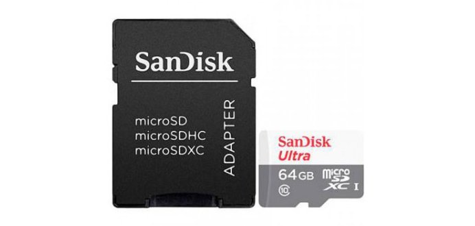 SanDisk 64GB Ultra microSDXC 64 Go Classe 10