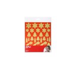 Gommette noël apli agipa coloris or fond rouge pochette 68 unités