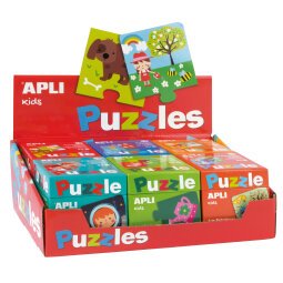 Boîte de 6 puzzles de 24 pièces chacun