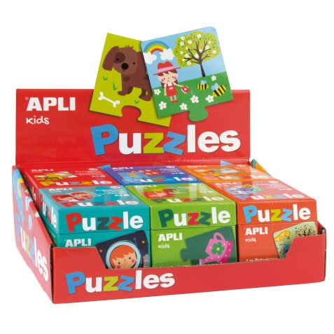 Boîte de 6 puzzles de 24 pièces chacun