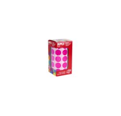 Gommette apli ronde 20mm coloris fuchsia rouleau 1770  unites