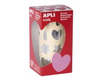 Gommette apli festive assortie coloris argent       rouleau 720 unites