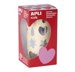 Gommette apli festive assortie coloris argent       rouleau 720 unites