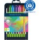Feutre schneider fineliner line-up trait 0,4mm           ergonomique cap-off ne seche  pas etui chevalet 8 coloris