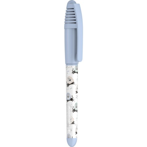 Stylo plume Zippi Bleu Space, plume mini, pointe M en acier, cartouche encre Bleu
