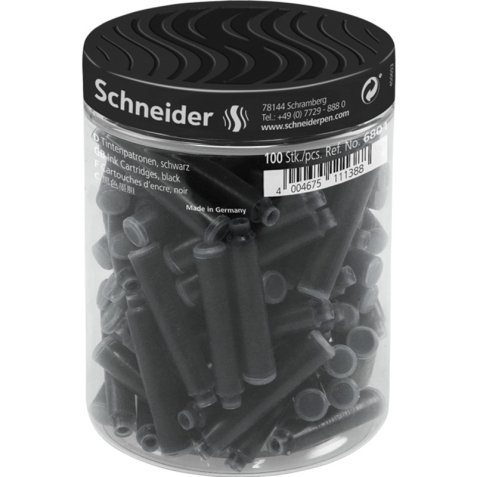 Cartouche d'encre noire schneider standard pot 100 unités