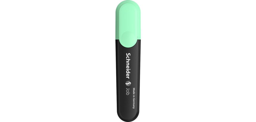 Surligneur schneider job pastel pointe biseautee       ecriture 1/5mm coloris menthe