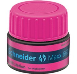 Recharge schneider maxx 660 surligneur job automatique    30ml coloris rose