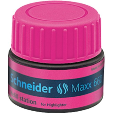 Recharge schneider maxx 660 surligneur job automatique    30ml coloris rose
