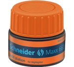 Recharge schneider maxx 660 surligneur job automatique    30ml coloris orange