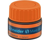 Recharge schneider maxx 660 surligneur job automatique    30ml coloris orange