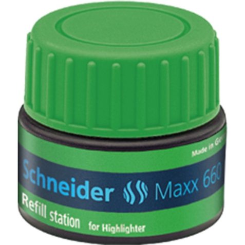 Recharge schneider maxx 660 surligneur job automatique    30ml coloris vert