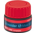 Recharge schneider maxx 660 surligneur job automatique    30ml coloris rouge