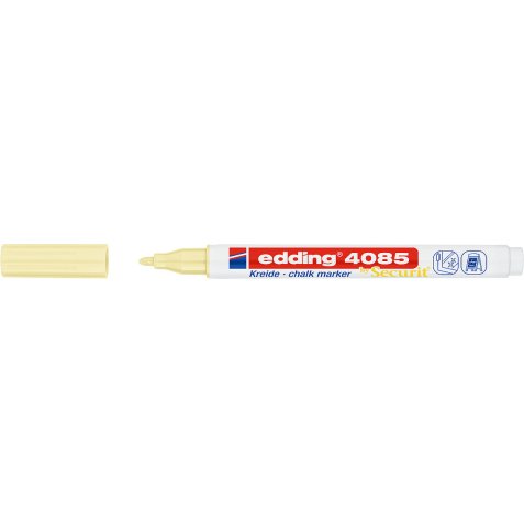 4085 Marqueur craie liquide 4085. Couleur jaune pastel. Pointe fine