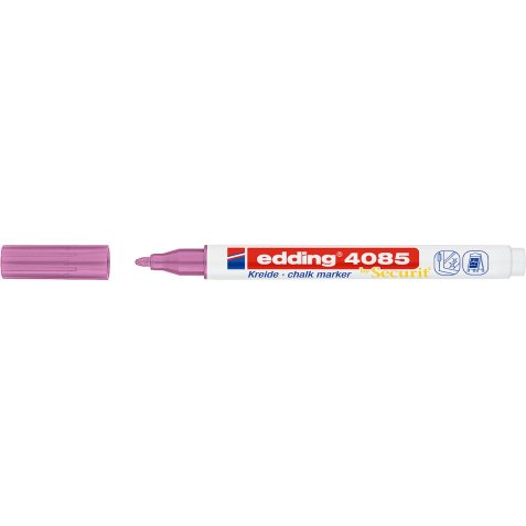 4085 Marqueur craie liquide 4085. Couleur rose métallisé. Pointe fine
