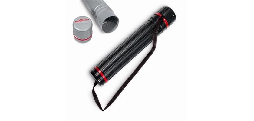 Niji 3089 tubo portadocumento 10,5 cm Nero Plastica