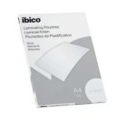 Pochettes plastification ibico format a4 75 microns    boite de 100 unites
