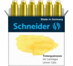 Cartouche encre schneider coloris lemon cake pastel     boite 6 unites