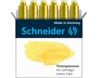 Cartouche encre schneider coloris lemon cake pastel     boite 6 unites