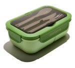 Muitomas LUNCHBOXSGN contenitore portapranzo Contenitore per il pranzo 1,1 L Plastica Nero, Verde 1 pz