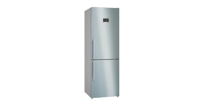 BOSCH Réfrigérateur congélateur bas KGN367ICT, Série 4,186 x 60 cm, Inox, No Frost